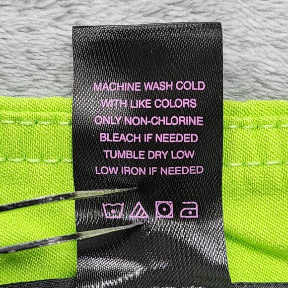 Slim-Sation Skort Womens 6 Green Bright Pull On Stretch Casual Skirt Short Lined - Picture 6 of 9